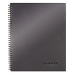 Wirebound Business Notebook, Wide/Legal Rule, Metallic Titanium, 11 x 9.25, 80 Pages