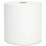 Essential Hard Roll Towel, 1.5" Core, 8 x 800 ft, White