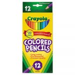 Long Barrel Colored Woodcase Pencils, 3.3 mm, 12 Assorted Colors/Set