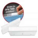 Easy Slide Hanging Folder Tab, 1/3 Tab, 3 1/2 in, Clear, 18/Pack