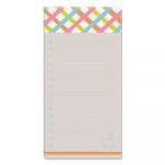 Printed Note Pads, 4 x 8, Lined, Assorted Designs, 75-Sheet, 3/Pack