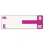 Alpha-Z Color-Coded First Letter Combo Alpha Labels, E/R, 1.16 x 3.63, Purple/White, 5/Sheet, 20 Sheets/Pack