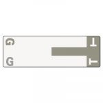 Alpha-Z Color-Coded First Letter Combo Alpha Labels, G/T, 1.16 x 3.63, Gray/White, 5/Sheet, 20 Sheets/Pack