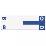 Alpha-Z Color-Coded First Letter Combo Alpha Labels, B/O, 1.16 x 3.63, Dark Blue/White, 5/Sheet, 20 Sheets/Pack