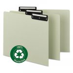 Recycled Tab File Guides, Blank, 1/3 Tab, Pressboard, Letter, 50/Box
