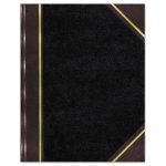 Texthide Notebook, Black/Burgundy, 500 Pages, 14 1/4 x 8 3/4