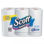 Toilet Paper, 1-Ply, 1000 Sheets/Roll, 12 Rolls/Pack, 4 Pack/Carton
