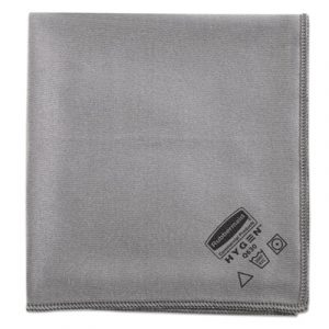 Executive Glass Microfiber Cloths, Gray, 16 x 16, 12/Pack