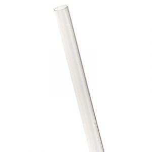 7.75" Clear Unwrapped Straw - Case, 400/PK, 24 PK/CT