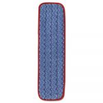 Microfiber Wet Mopping Pad, 18 1/2" x 5 1/2" x 1/2", Red