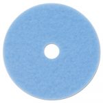 Hi-Performance Burnish Pad 3050, 20" Diameter, Sky Blue, 5/Carton