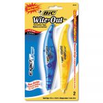 Wite-Out Exact Liner Correction Tape, 1/5" x 236", Blue/Orange, 2/Pack