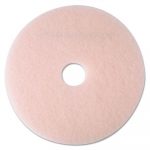 Ultra High-Speed Eraser Floor Burnishing Pad 3600, 27 1/4" Diameter, Pink, 5/CT