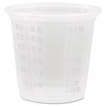Conex Complements Graduated Plastic Portion Cups, 1.25oz, Translucent, 2500/CT