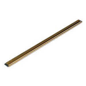 Golden Clip Brass Channel with Black Rubber Blade & Clip, 12 Inches, Straight