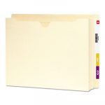 Heavyweight End Tab File Jacket with 2" Expansion, Straight Tab, Letter Size, Manila, 25/Box
