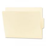 Heavyweight Manila End Tab Folders, 9" Front, 1/3-Cut Tabs, Center Position, Letter Size, 100/Box
