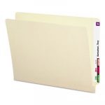 Shelf-Master Heavyweight Manila End Tab Folders, Straight Tab, Letter Size, 50/Box