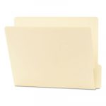 Heavyweight Manila End Tab Folders, 9" Front, 1/3-Cut Tabs, Bottom Position, Letter Size, 100/Box