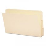 Heavyweight Manila End Tab Folders, 9" Front, 1/3-Cut Tabs, Legal Size, 100/Box