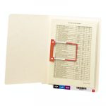 Heavyweight Manila Reinforced End Tab Folders with U-Clip, Straight Tab, Letter Size, 50/Box