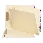 Manila End Tab 2-Fastener Folders with Reinforced Tabs, 0.75" Expansion, Straight Tab, Letter Size, 11 pt. Manila, 250/Box