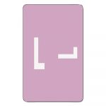 Alpha-Z Color-Coded Second Letter Alphabetical Labels, L, 1 x 1.63, Lavender, 10/Sheet, 10 Sheets/Pack