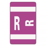 Alpha-Z Color-Coded Second Letter Alphabetical Labels, R, 1 x 1.63, Purple, 10/Sheet, 10 Sheets/Pack