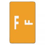 Alpha-Z Color-Coded Second Letter Alphabetical Labels, F, 1 x 1.63, Orange, 10/Sheet, 10 Sheets/Pack