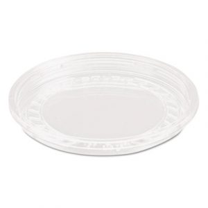 Bare Eco-Forward RPET Deli Container Lids, 8oz, Clear, 50/Pack, 10 Packs/Carton