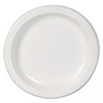 Basic Paper Dinnerware, Plates, White, 8.5" Diameter, 125/Pack, 4/Carton