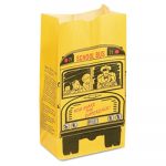 SOS Bakery Bag Dubl Wax, 6 lbs, 3.75", Black, Red, Yellow, 500/Carton