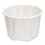 Paper Portion Cups, 1.25 oz., White, 250/Bag, 20 Bags/Carton