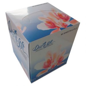 Facial Tissue Cube Box, 2-Ply, White, 85 Sheets/Box, 85/Box, 36 Boxes/Carton