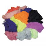 New Colored Knit Polo T-Shirt Rags, Multicolored, Multi-Fabric,10 lb Polybag