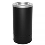 Round Sand Urn w/Removable Tray, Black
