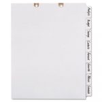 Write & Erase Tab Dividers for Classification Folders, 8-Tab, Side Tab, Letter