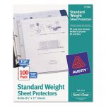 Top-Load Sheet Protector, Standard, Letter, Semi-Clear, 100/Box