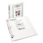 Flip Back 360degrees Durable View Binder with Round Rings, 3 Rings, 1" Capacity, 11 x 8.5, White