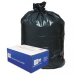 Linear Low-Density Can Liners, 60 gal, 0.9 mil, 38" x 58", Black, 100/Carton