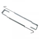 Over-the-Door Hooks for Pocket Charts, Silver, 2 x 11, 2/Pack