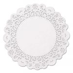 Brooklace Lace Doilies, Round, 5", White, 2000/Carton