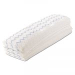 Disposable Microfiber Mop, 18", White/Blue, Wet/Dry Use, 150/Carton
