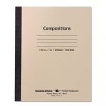 Stitched Cover Composition Book, Wide/Legal Rule, Manila Cover, 8.5 x 7, 20 Pages