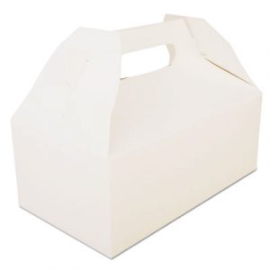 Carryout Barn Boxes, 8 7/8 x 5 x 3 1/2, White, 250/Carton