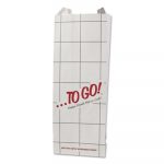 ToGo! Foil Insulator Deli and Sandwich Bags, 5.25" x 12", White, To Go! Design, 1,000/Carton