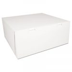 Bakery Boxes, White, Paperboard,14 x 14 x 6, 50/Carton