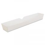 Hot Dog Tray, White, 10 1/4 x 1 1/2 x 1 1/4, Paperboard, 500/Carton