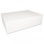Bakery Boxes, White, Paperboard, 18 1/2 x 14 1/2 x 5, 50/Carton