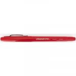 Stick Porous Point Pen, Medium 0.7mm, Red Ink/Barrel, Dozen